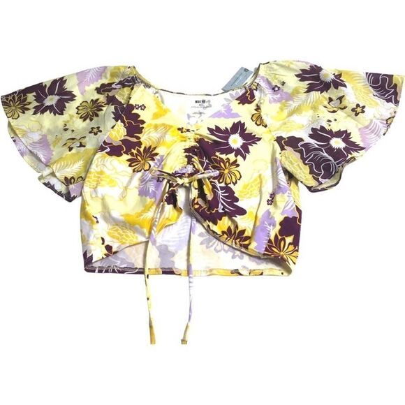 Anthropologie Maeve Cinched Peasant Floral Top - Picture 7 of 9